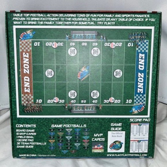 FlikIt FlikIt Football Table Top Football Boardgame - Complete Unused Open Box - Picture 2 of 4